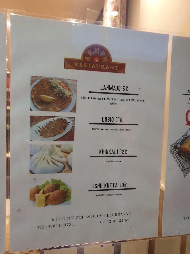 ARMEN RESTAURANT - Menu Image 4